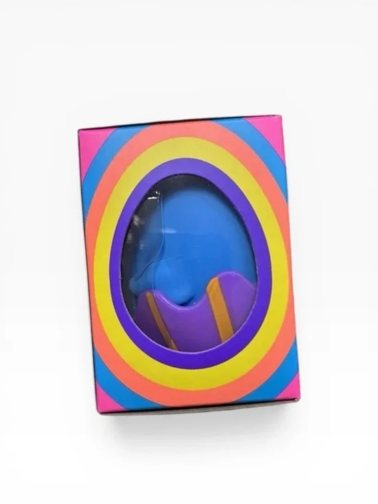 Nee Doh NeeDoh Chicka DeeDoos Stress Toy by Schylling blue & purple chick Easter - Picture 2 of 3